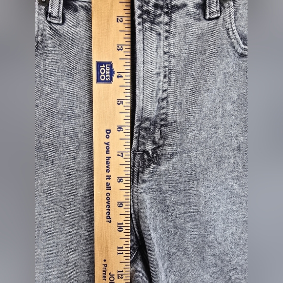 Gap Vintage Slim High Rise Gray Stonewashed Jeans Sz 31/12L - Picture 6 of 8